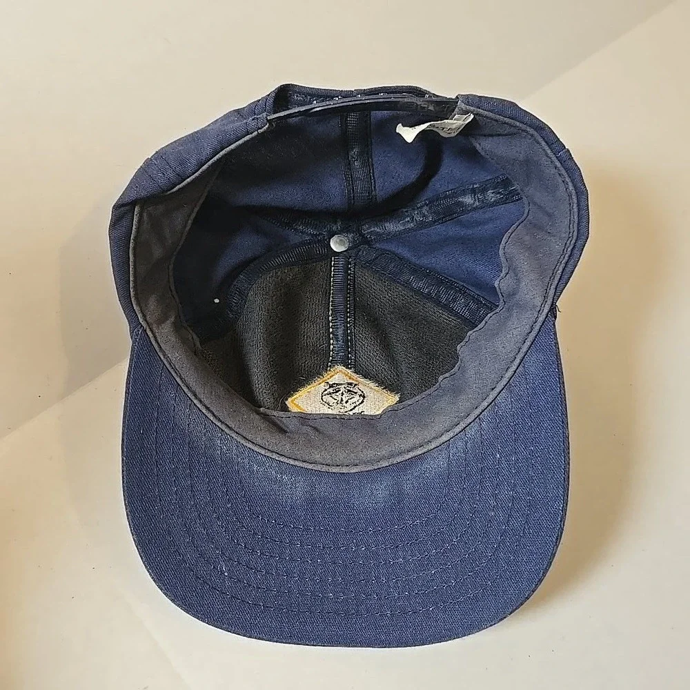 VTG Cub Scouts Wolf Cap Youth S/M Navy Gold Patch Snapback Twill Union USA 1980s